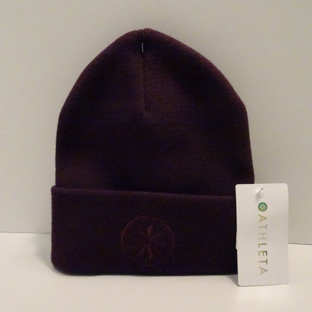 Athleta Plum Knit Beanie
